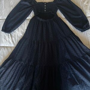 Madewell navy midi dress